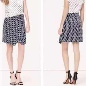 Loft asymmetrical wrap knit skirt